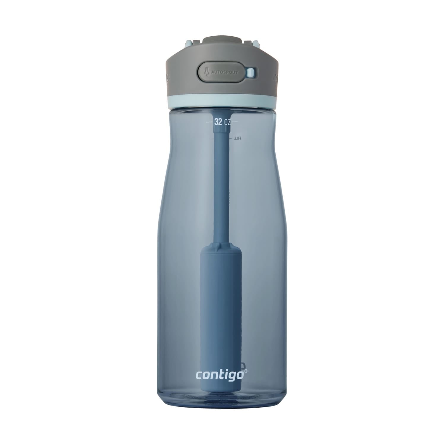Contigo Wells Plastic Filter Water Bottle with AUTOSPOUT Straw Lid, 32 oz., Dark Ice - Pick 716