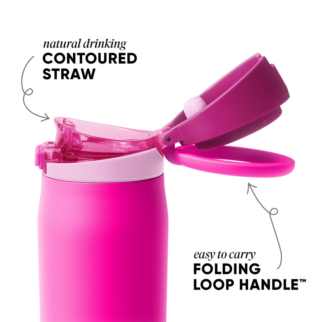 Simple Modern 24oz Mesa Loop Water Bottle with Covered Spout | Pink Champagne - Pick 171