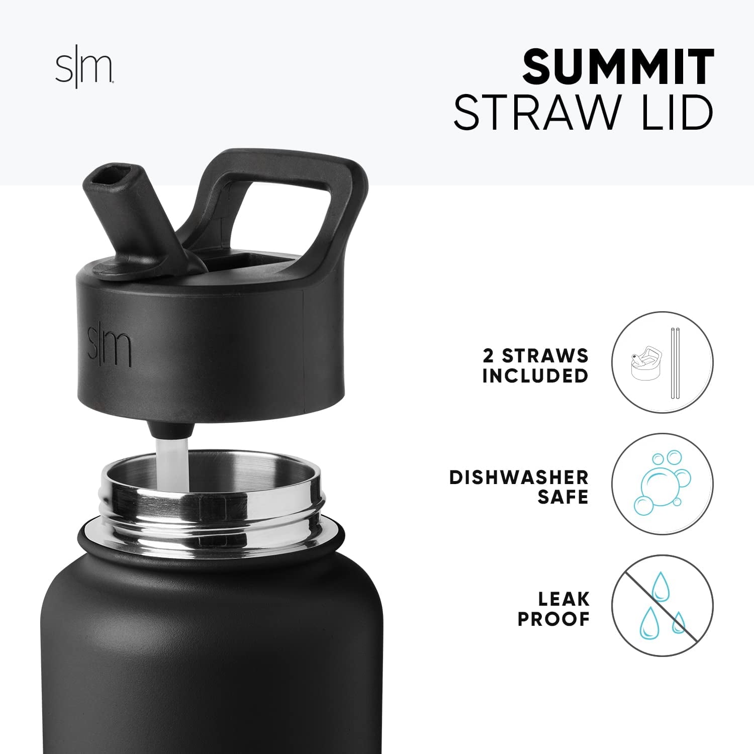 Simple Modern Kids Water Bottle with Straw Lid Vacuum Insulated Stainless Steel Metal Thermos Bottles | Reusable Leak Proof BPA-Free Flask for School | Summit Collection | 18oz, Blush -Blush - Pick 551