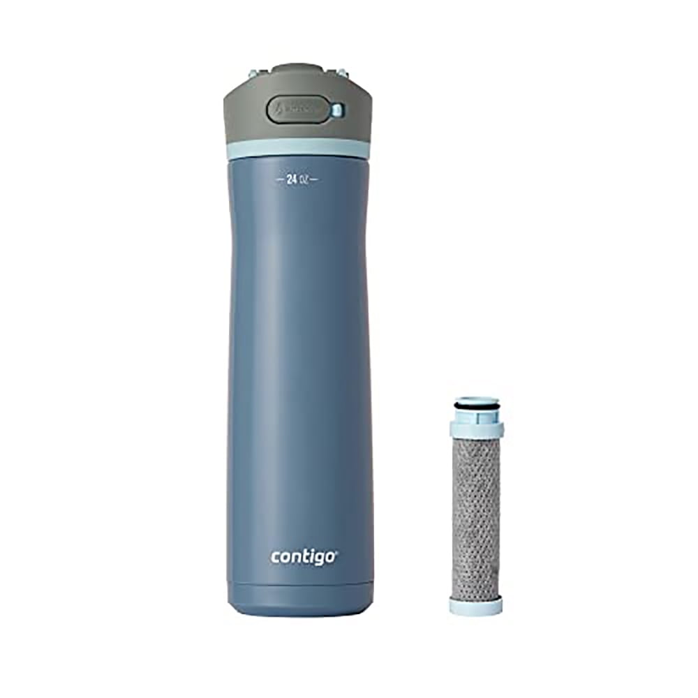 Contigo 24 oz. Wells Chill Stainless Steel Filter Bottle w/ Filters - Dark Ice - Pick 260
