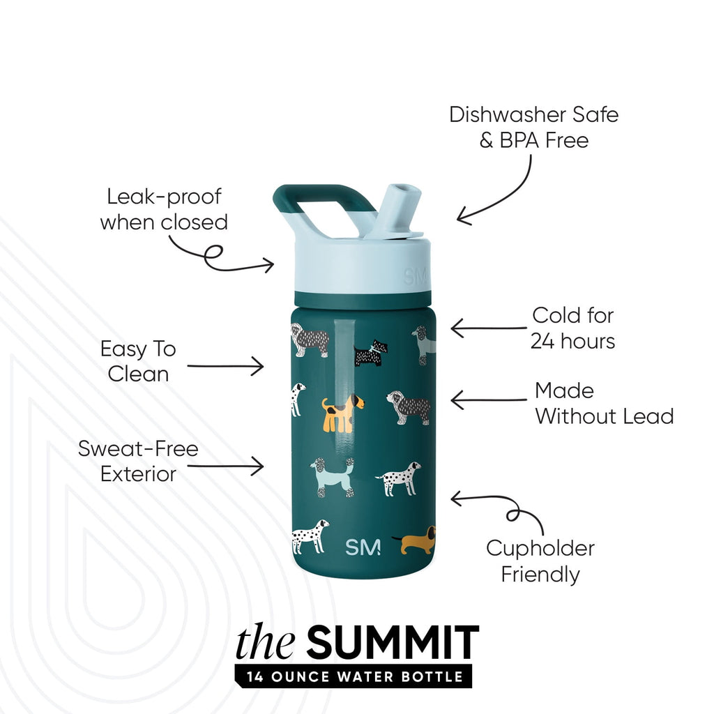 Simple Modern 14oz Summit Water Bottle with Straw Lid | Confetti - Pick 512