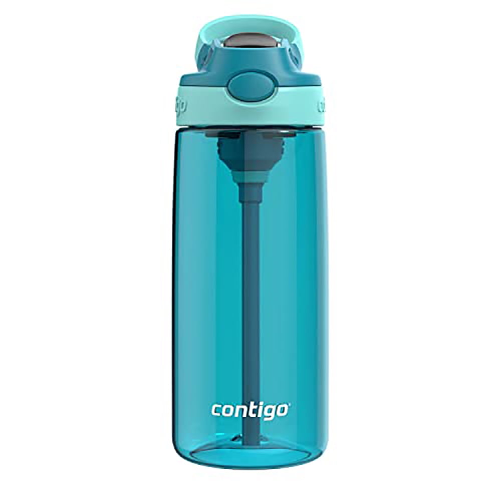 Contigo Leakproof lid 591 mL Juniper Jade Aubrey Plastic Water Bottle with Straw - Pick 607