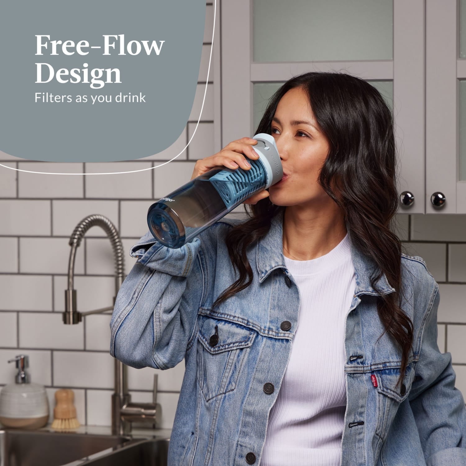 Contigo Clybourn FreeFlow Filter Water Bottle Replacement Filter, 1 Count - Pick 297