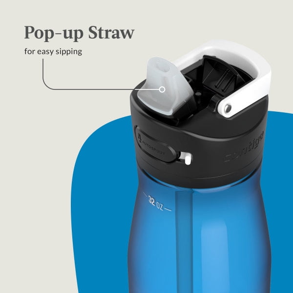 Contigo Ashland 2.0 32 oz Licorice BPA Free Water Bottle - Pick 588