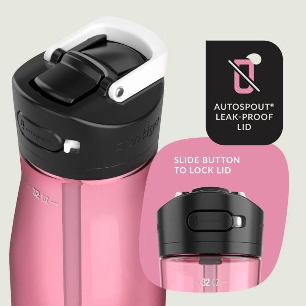 Contigo Ashland 2.0 32 oz Licorice BPA Free Water Bottle - Pick 588