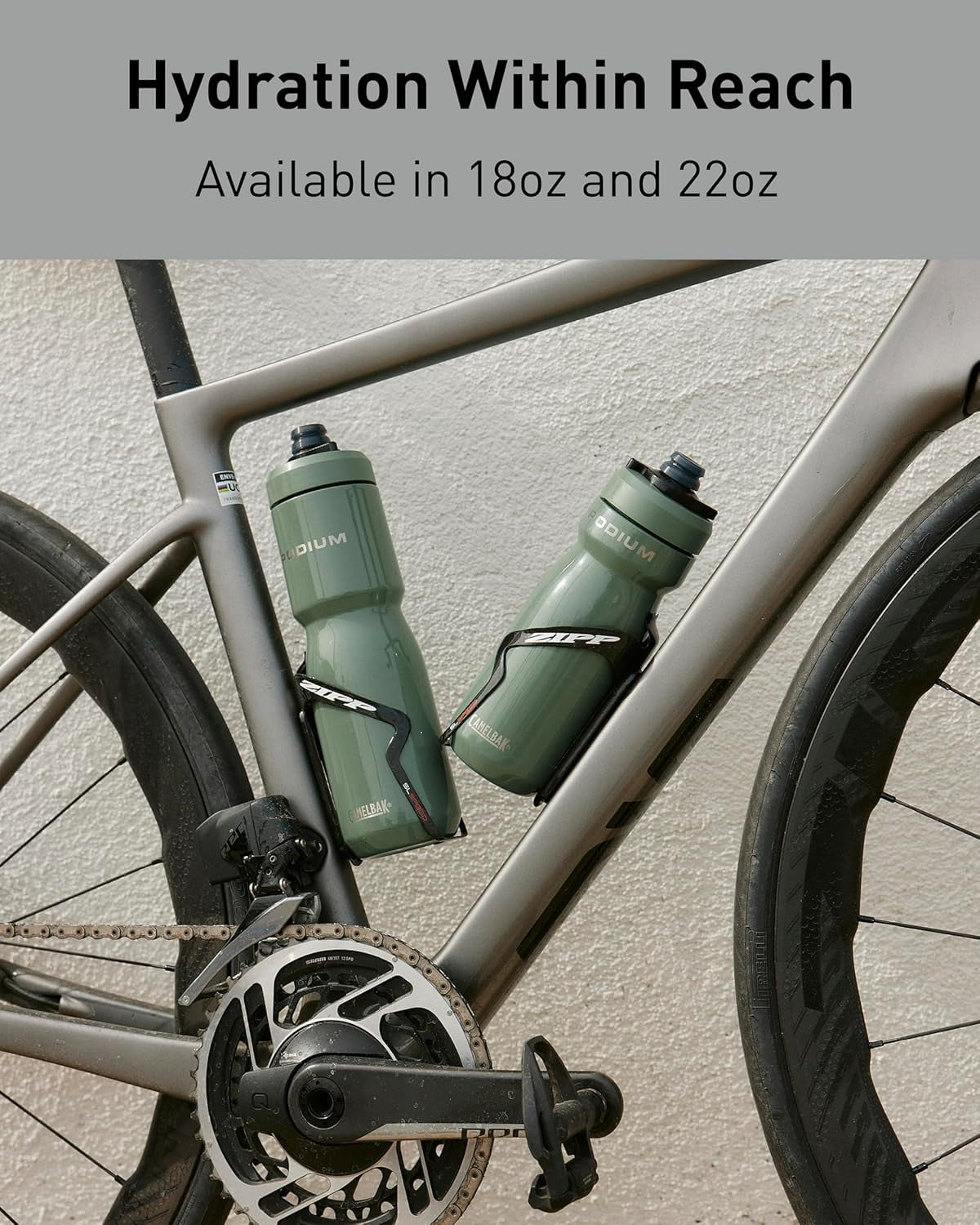 CamelBak Podium 22oz Insulated Stainless Steel Bike Water Bottle, Pacific - Pick 724