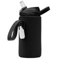 Linkidea Water Bottle Sleeve Compatible with CamelBak Eddy+ Tritan 14oz, Steel 12oz Kids Bottle, Waterbottle Holder Bag with Name Tag, Black - Pick 221