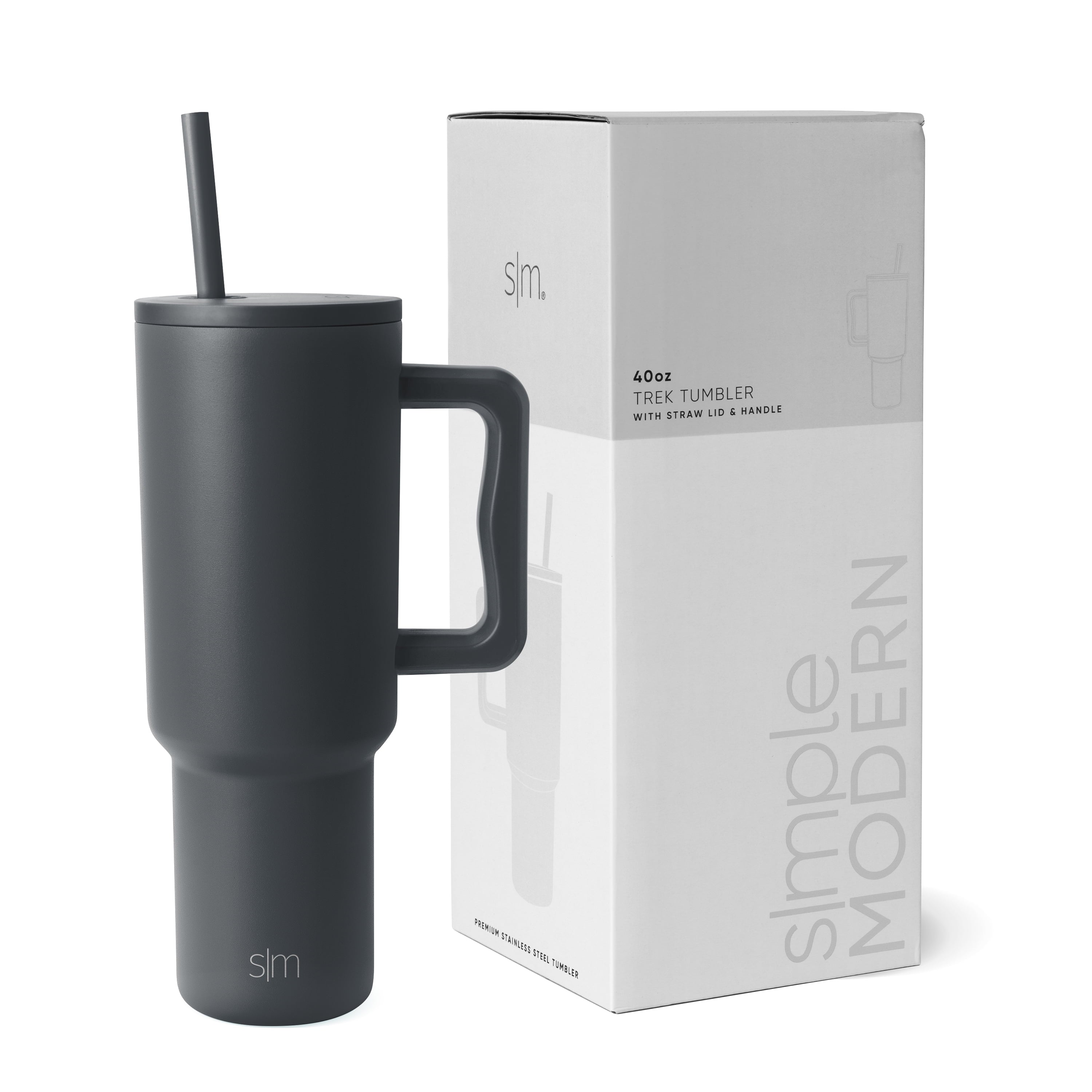 Simple Modern 40 fl oz Insulated Stainless Steel Trek Tumbler with Straw Lid | 80s Mix - Pick 812