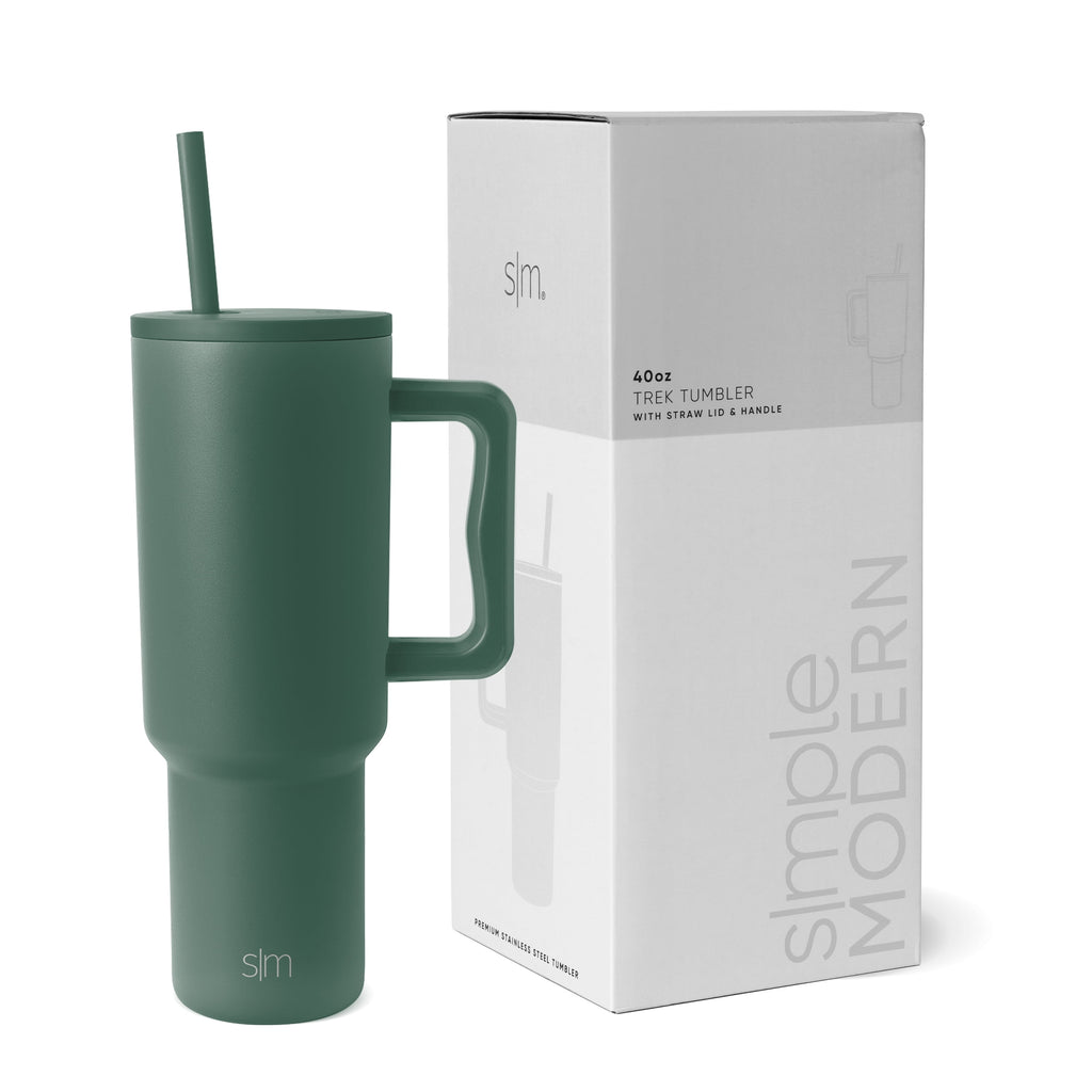 Simple Modern 40 fl oz Insulated Stainless Steel Trek Tumbler with Straw Lid | 80s Mix - Pick 812