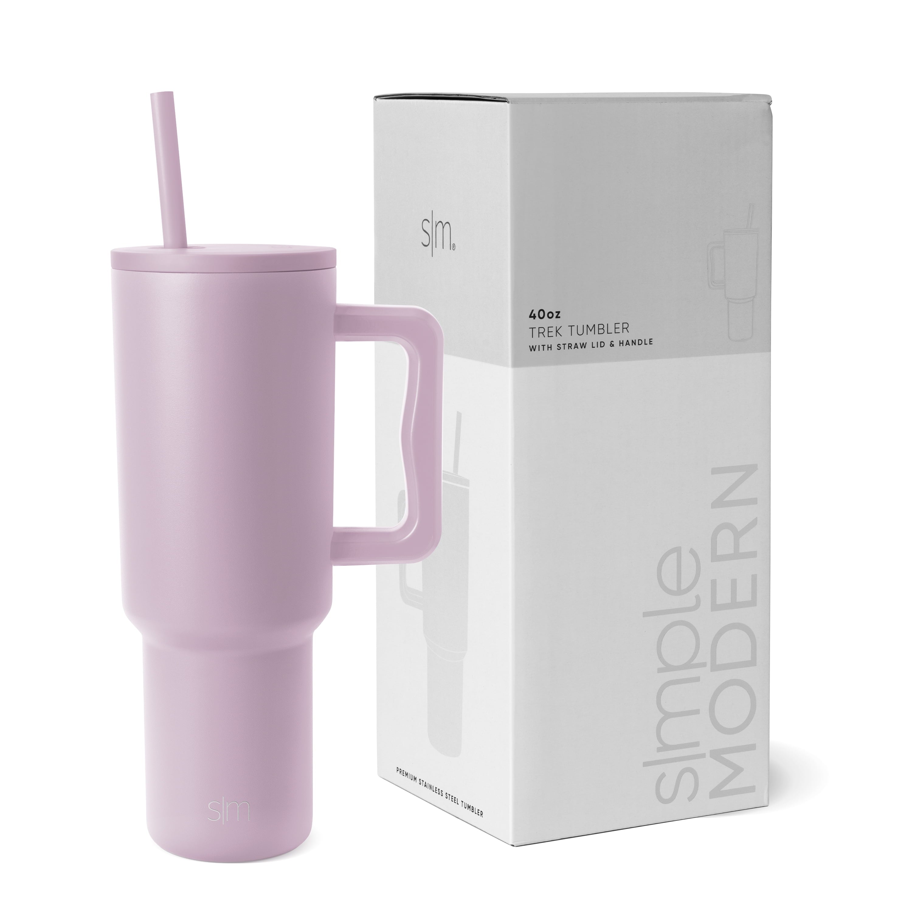 Simple Modern 40 fl oz Insulated Stainless Steel Trek Tumbler with Straw Lid | 80s Mix - Pick 812