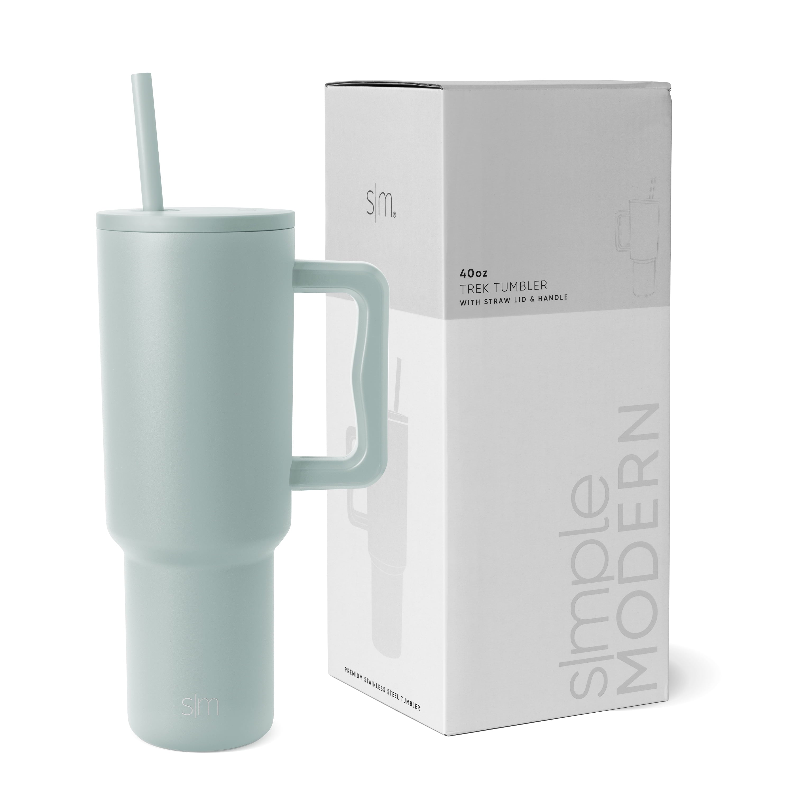 Simple Modern 40 fl oz Insulated Stainless Steel Trek Tumbler with Straw Lid | 80s Mix - Pick 812
