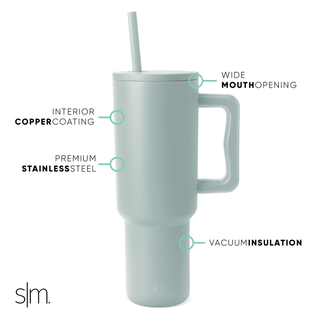 Simple Modern 40 fl oz Insulated Stainless Steel Trek Tumbler with Straw Lid | 80s Mix - Pick 812