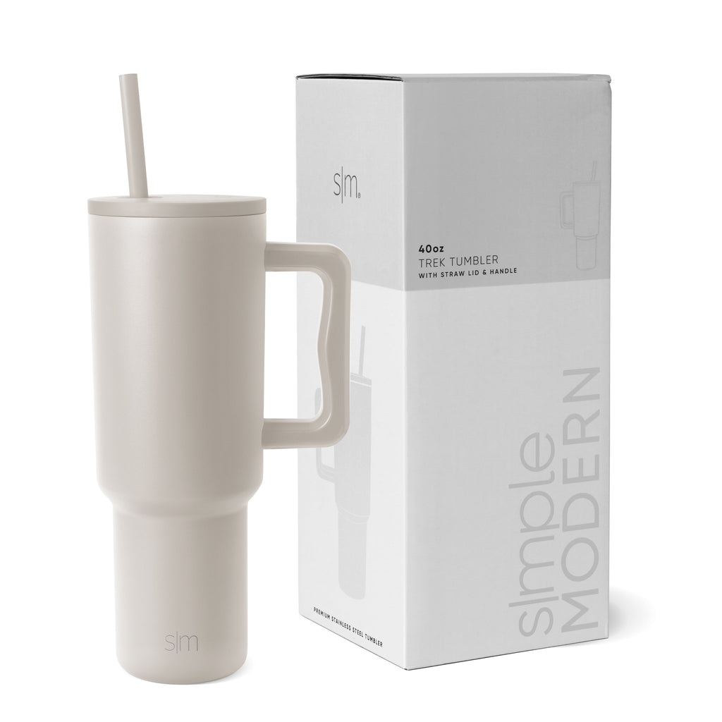 Simple Modern 40 fl oz Insulated Stainless Steel Trek Tumbler with Straw Lid | 80s Mix - Pick 812