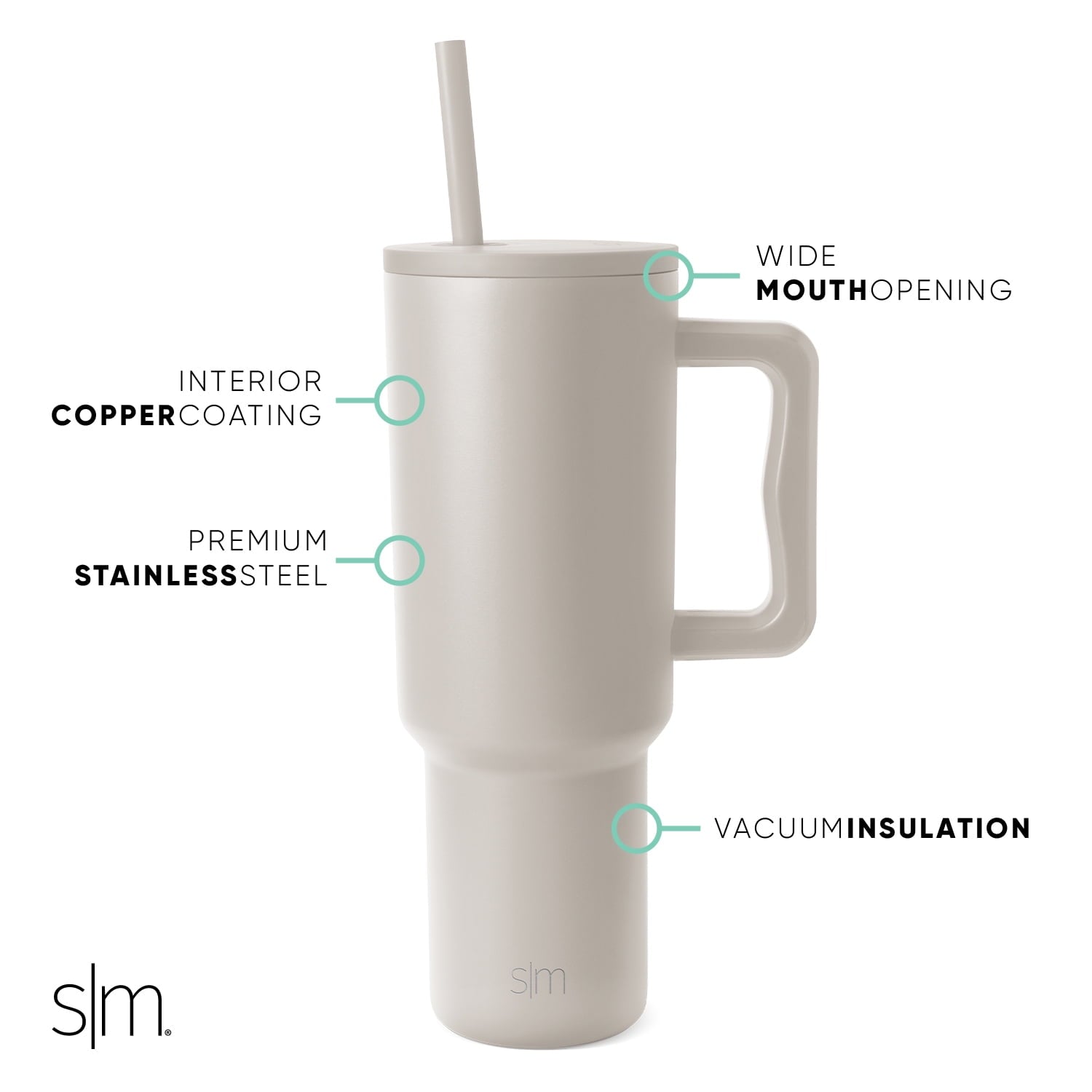 Simple Modern 40 fl oz Insulated Stainless Steel Trek Tumbler with Straw Lid | 80s Mix - Pick 812
