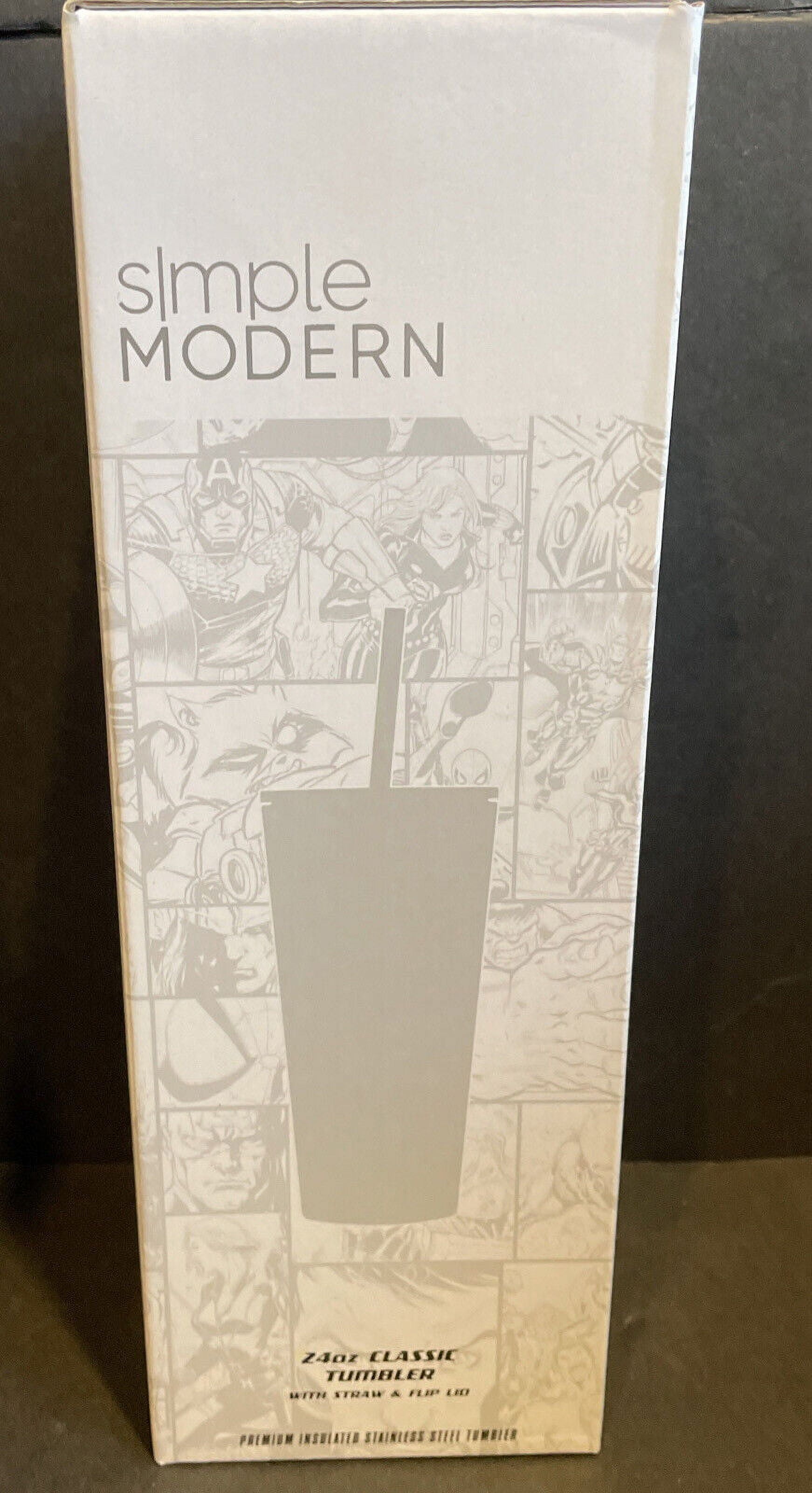 Simple Modern Insulated Iron Man Tony 24oz  Tumbler W/Flip Lid and Straw Lid - Pick 451