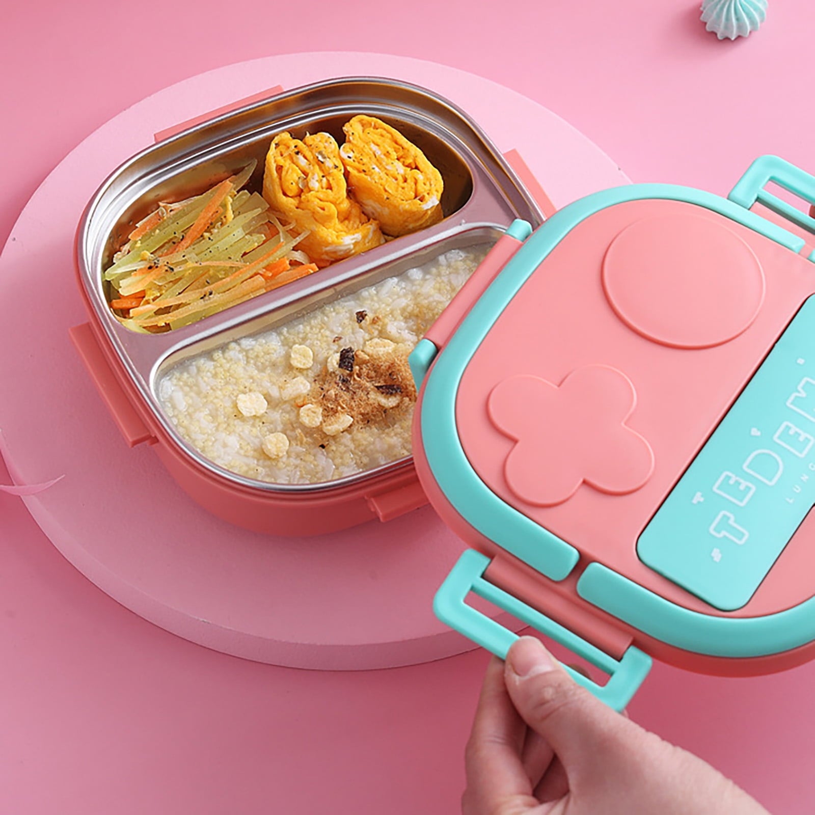 Clearance Items!Ymkly Kitchen Storage,Storage Box,Two Grid Stainless Steel Square Lunch Box ForTravel Office For Girls Boys Portable School Lunch Box Bento Thermal Food ,Contigo Coffee Travel Mug - Pick 460