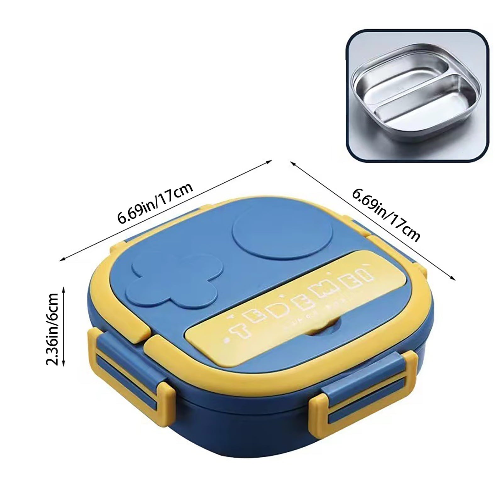 Clearance Items!Ymkly Kitchen Storage,Storage Box,Two Grid Stainless Steel Square Lunch Box ForTravel Office For Girls Boys Portable School Lunch Box Bento Thermal Food ,Contigo Coffee Travel Mug - Pick 460