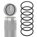 Linkidea 6 Pack Water Bottle Gasket Replacement Compatible with Contigo Byron Snapseal Travel Mug 16oz/20oz, Silicone O Ring Leak Proof Rubber Seal with Tweezer for Bottle Lid, Black - Pick 593