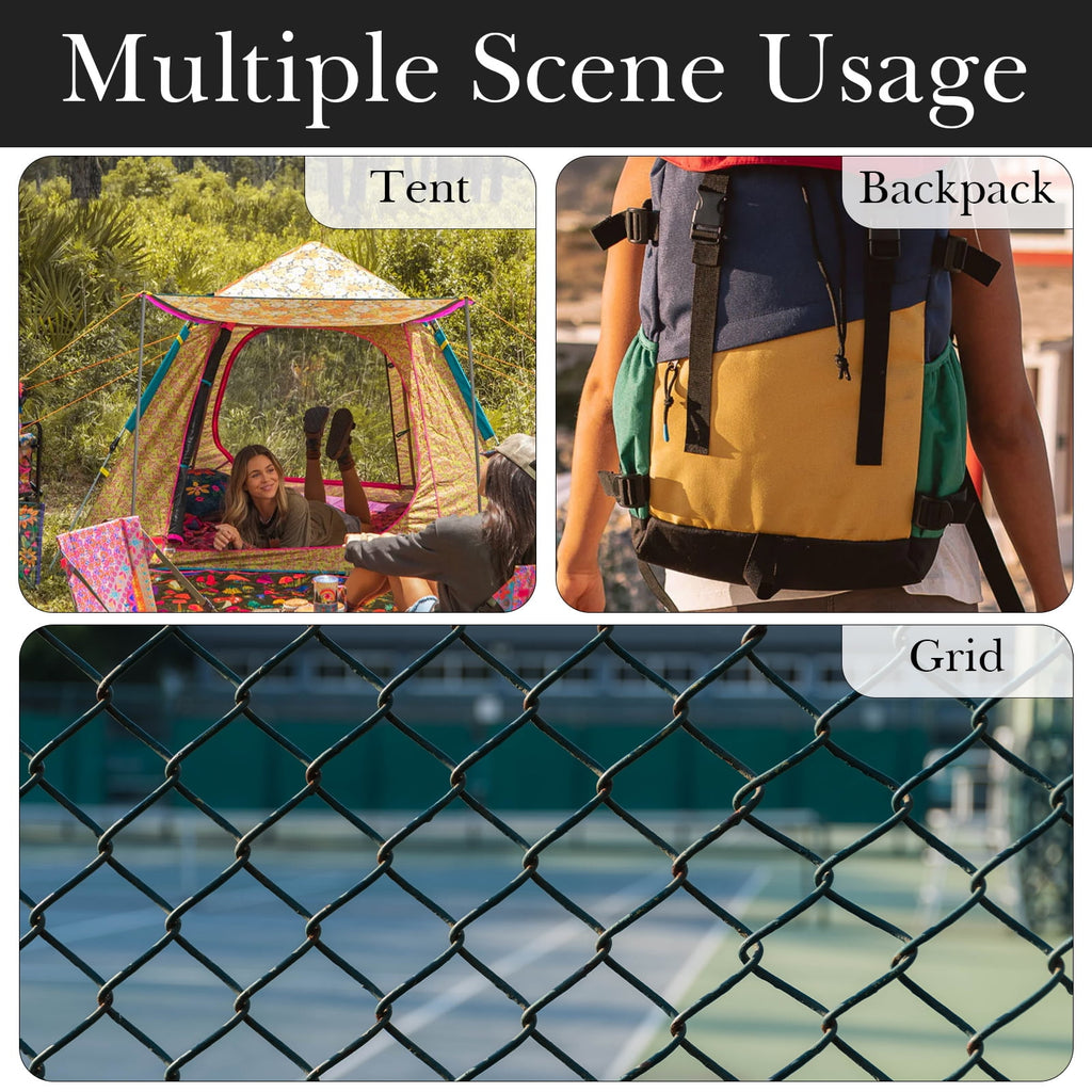 Linkidea 2 Pack Fence Hooks for Waterbottle, Compatible with Stanley, Nalgene, IRON FLASK with Handle Bottle &amp; Tumbler, S Shaped Hook Hanger Magnetic Buckle for Outdoor Sports Camping - Pick 586