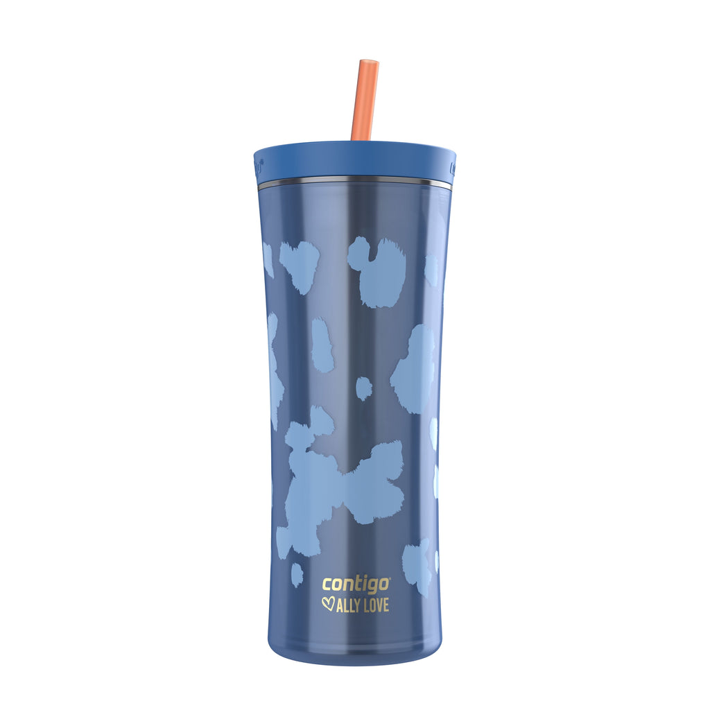 Contigo 20oz Shake &amp; Go Tumbler, Plastic with Straw, Stellar Jay Cowhide Couture - Pick 706