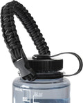 Hydrocord Handle for Nalgene Water Bottles, Fits Wide Mouth Water Bottles, Durable Carrier, Secure Accessories, Compatible with 32oz, 36oz, 48oz Water Bottle (Black) - Pick 765