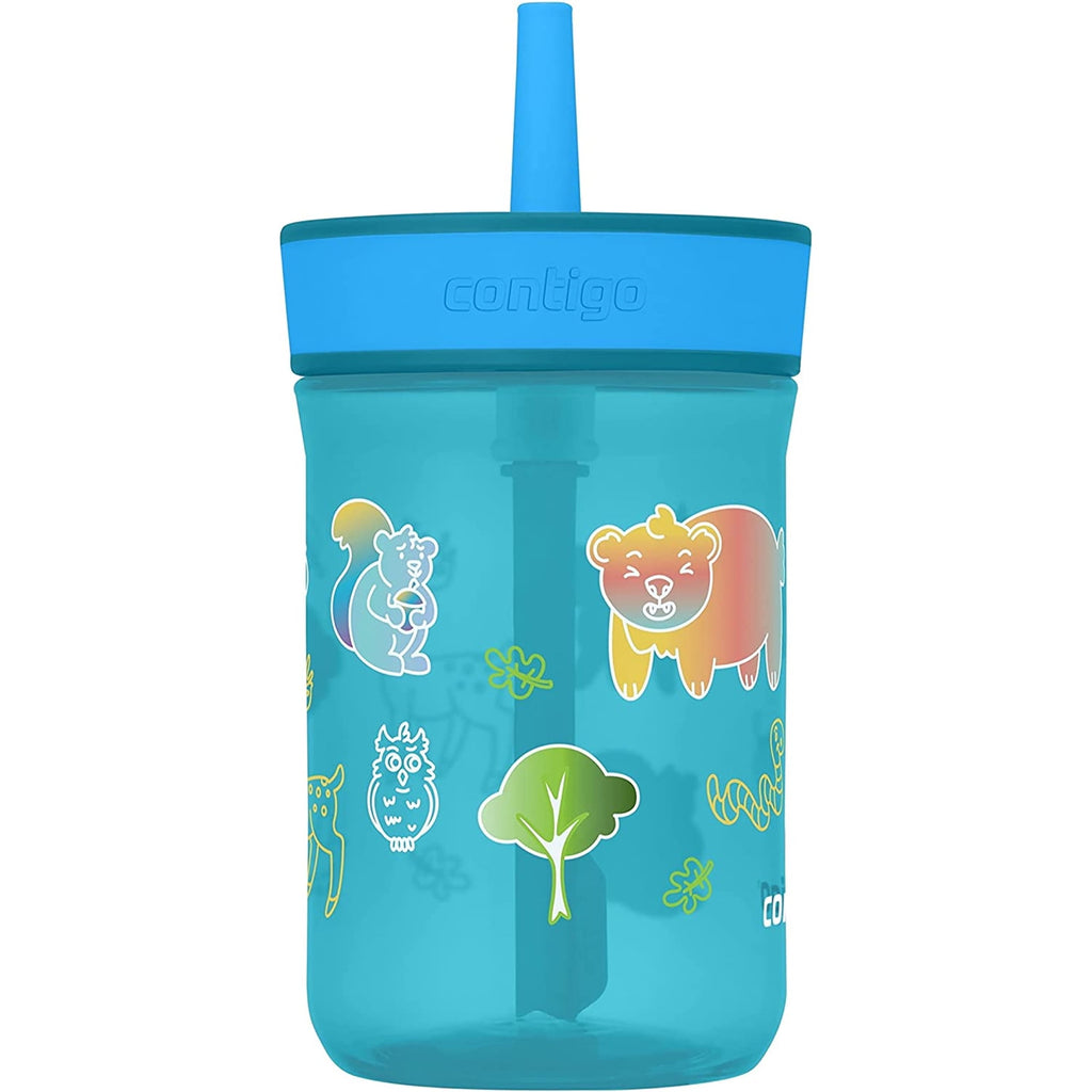 Contigo Kid's 14 oz. Leighton Tumbler with Straw - Juniper/Blue Forest - Pick 605