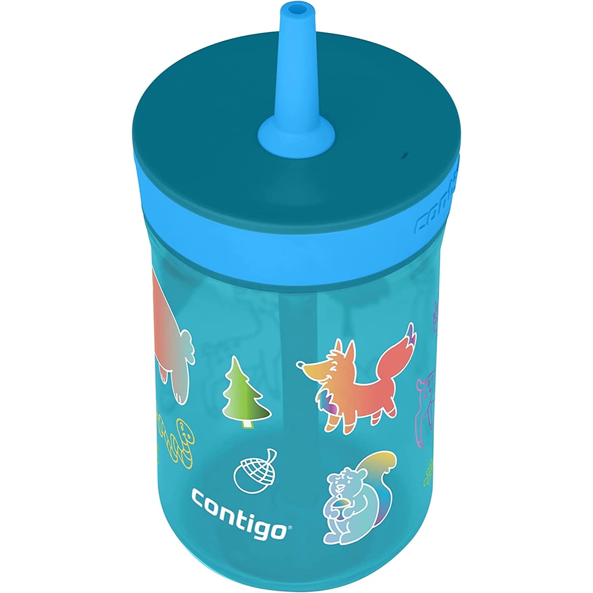 Contigo Kid's 14 oz. Leighton Tumbler with Straw - Juniper/Blue Forest - Pick 605