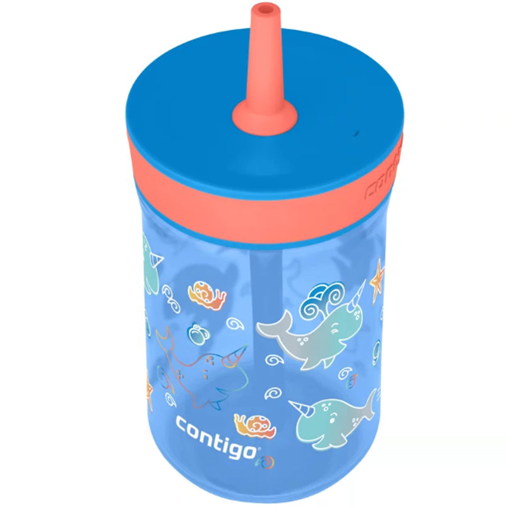 Contigo Kid's 14 oz. Leighton Tumbler with Straw - Juniper/Blue Forest - Pick 605