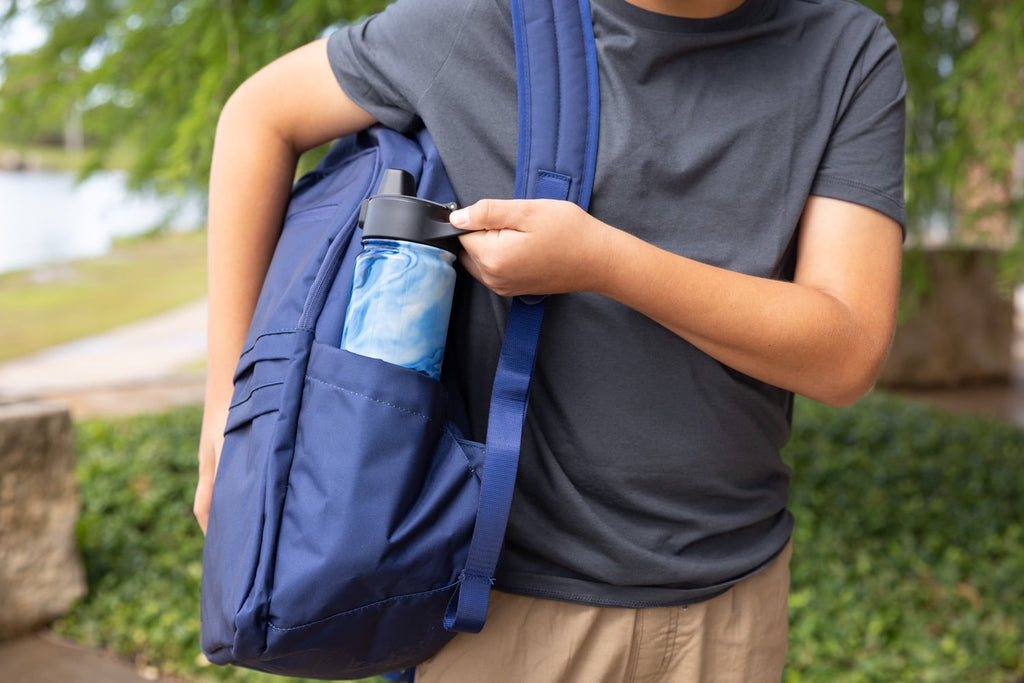 Simple Modern 18 fl oz Insulated Stainless Steel Summit Water Bottle with Covered Silicone Straw Lid | Sweet Taffy - Pick 863