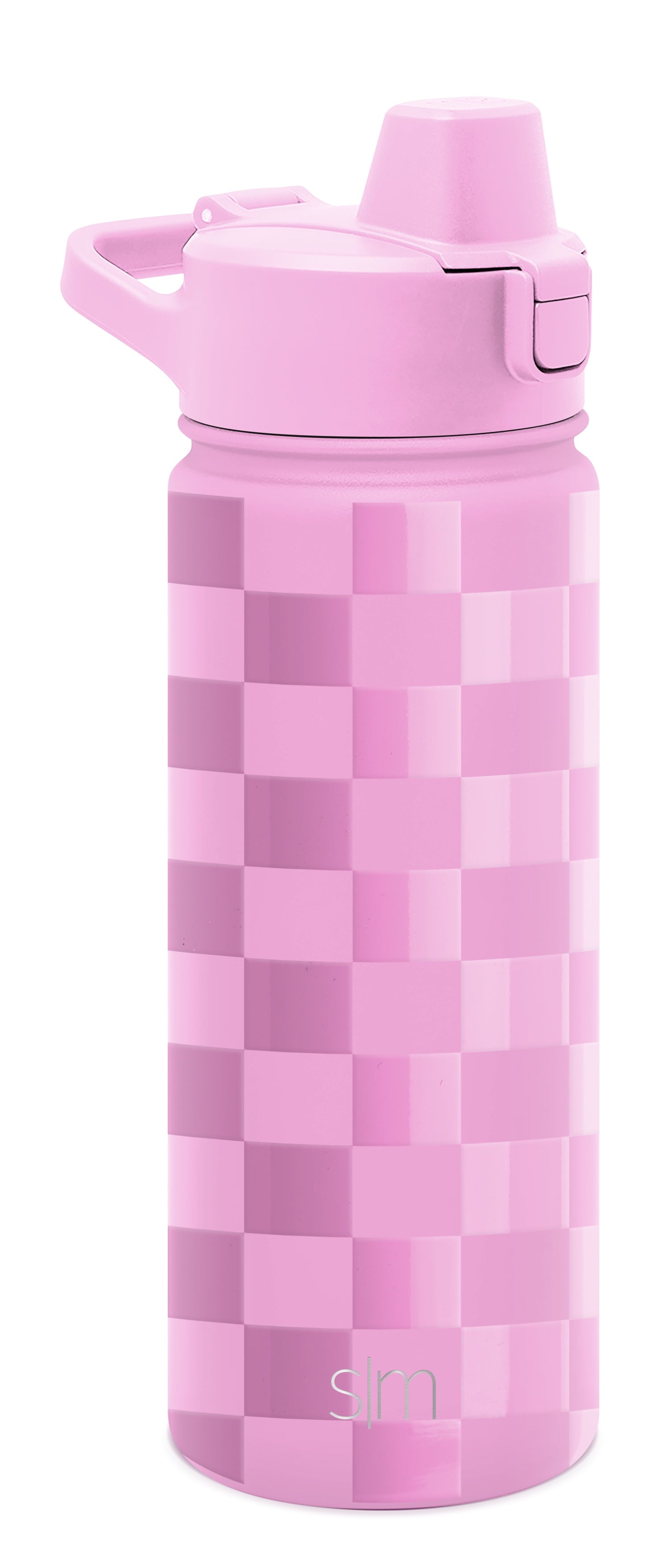 Simple Modern 18 fl oz Insulated Stainless Steel Summit Water Bottle with Covered Silicone Straw Lid | Sweet Taffy - Pick 863