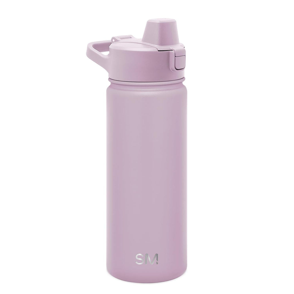 Simple Modern 18 fl oz Insulated Stainless Steel Summit Water Bottle with Covered Silicone Straw Lid | Sweet Taffy - Pick 863