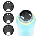 Linkidea 4 Pack Water Bottle Silicone Splashguard Compatible with Nalgene Sustain Wide Mouth 32oz, Anti-Spill Splash Guard for Wide-Necked Bottles with 53mm Opening, Waterbottle Easy Sipper - Pick 621