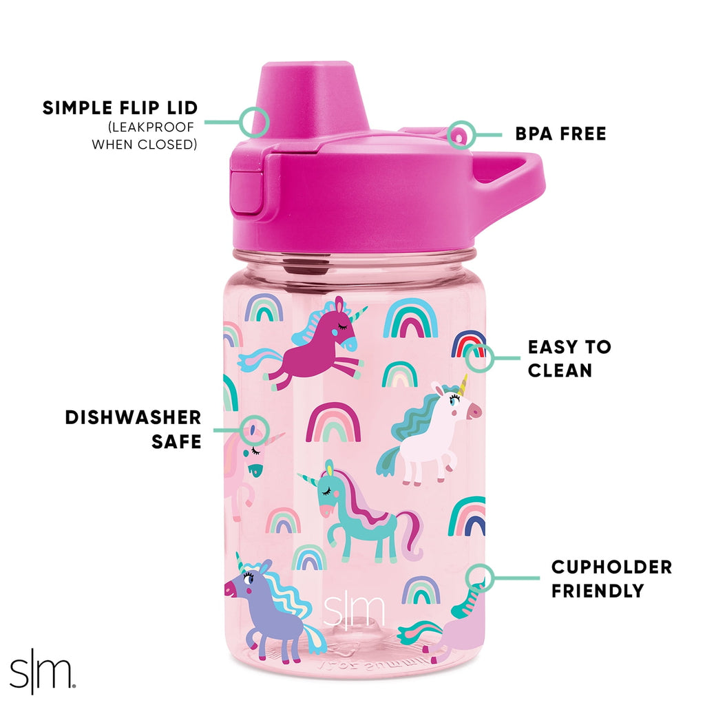 Simple Modern 12 fl oz Reusable Tritan Summit Water Bottle with Silicone Straw Lid | Birthday Cake - Pick 537