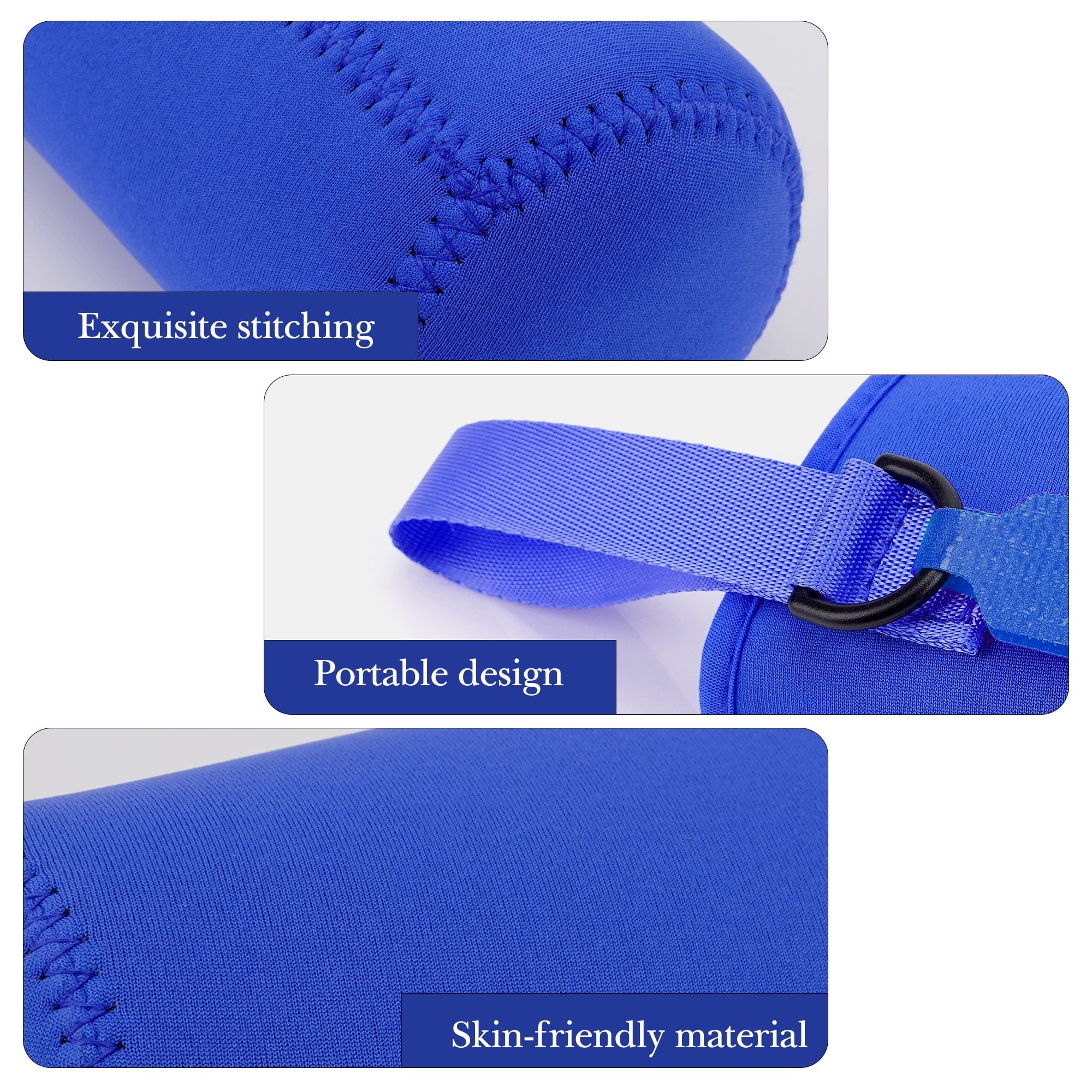 Linkidea Water Bottle Sleeve Compatible with CamelBak Eddy+ Tritan 14oz, Steel 12oz Kids Bottle, Waterbottle Holder Bag with Name Tag, Navy Blue - Pick 201
