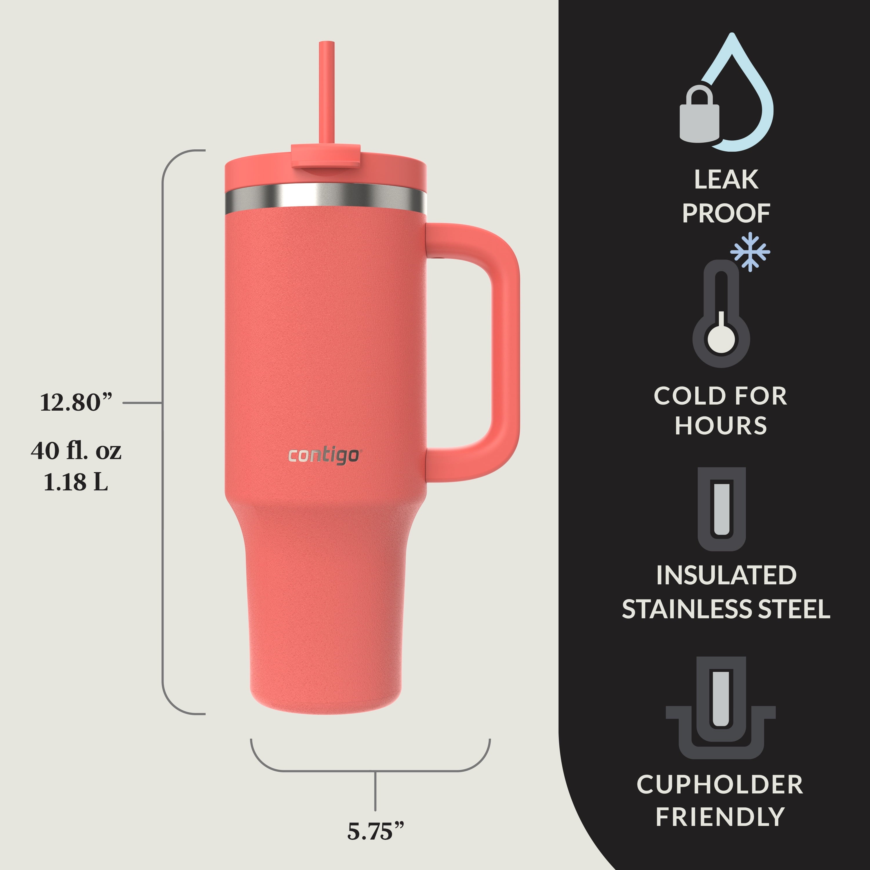 Contigo Streeterville Tumbler 40oz Inky Cap - Pick 695