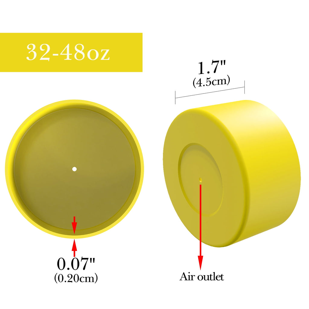 Linkidea 2 Pack Water Bottle Boot Compatible with Nalgene Sustain Wide Mouth 32oz/48oz, Narrow Mouth 32oz, Silicone Anti-Slip Bottle Bottom Bumper Protector (Yellow) - Pick 348