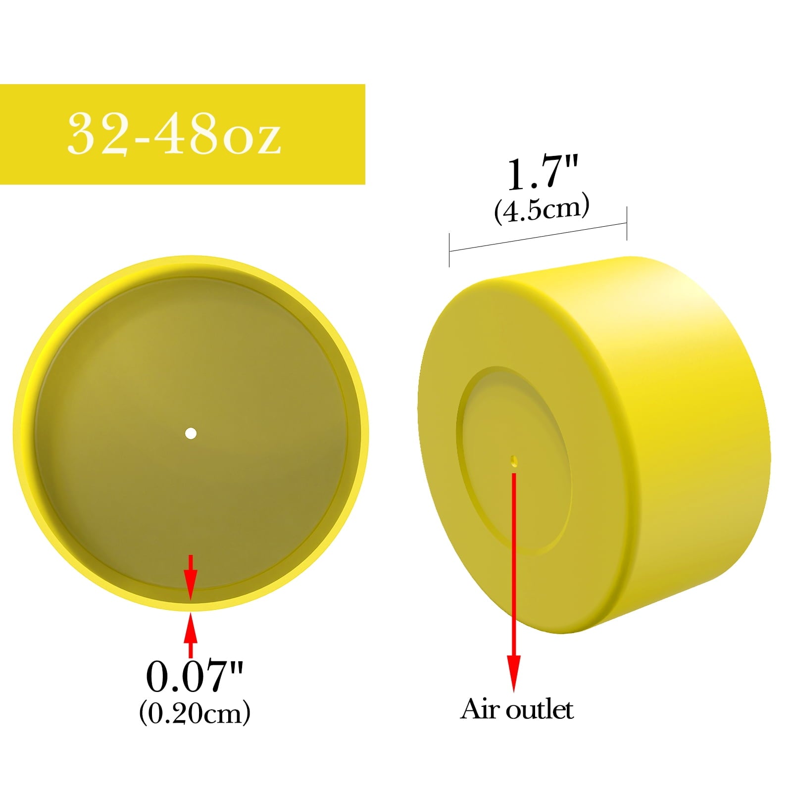 Linkidea 2 Pack Water Bottle Boot Compatible with Nalgene Sustain Wide Mouth 32oz/48oz, Narrow Mouth 32oz, Silicone Anti-Slip Bottle Bottom Bumper Protector (Yellow) - Pick 348