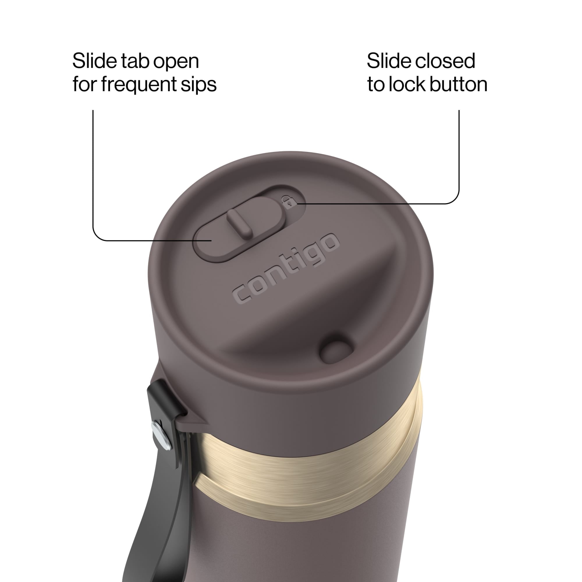 Contigo AutoSeal 16 oz Leakproof Water Bottle with Carrying Strap - Pick 561