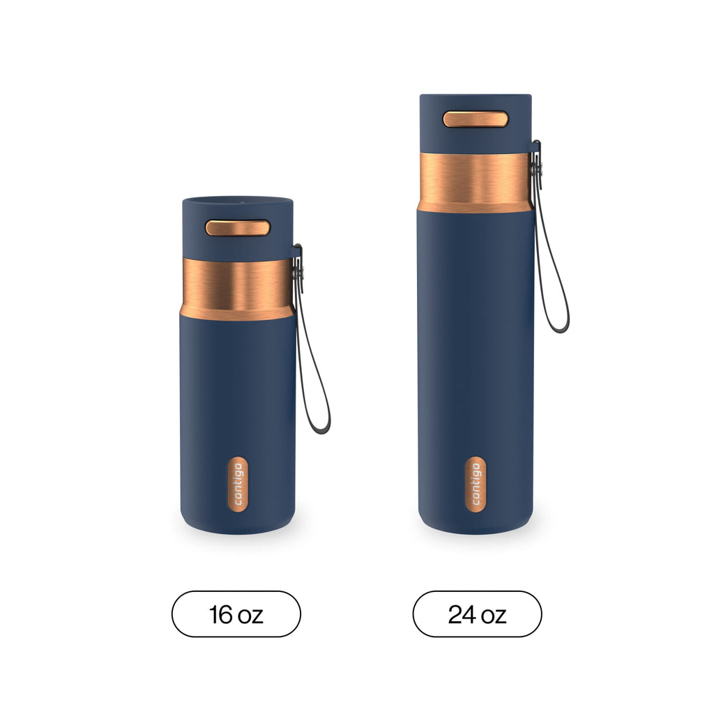 Contigo AutoSeal 16 oz Leakproof Water Bottle with Carrying Strap - Pick 561