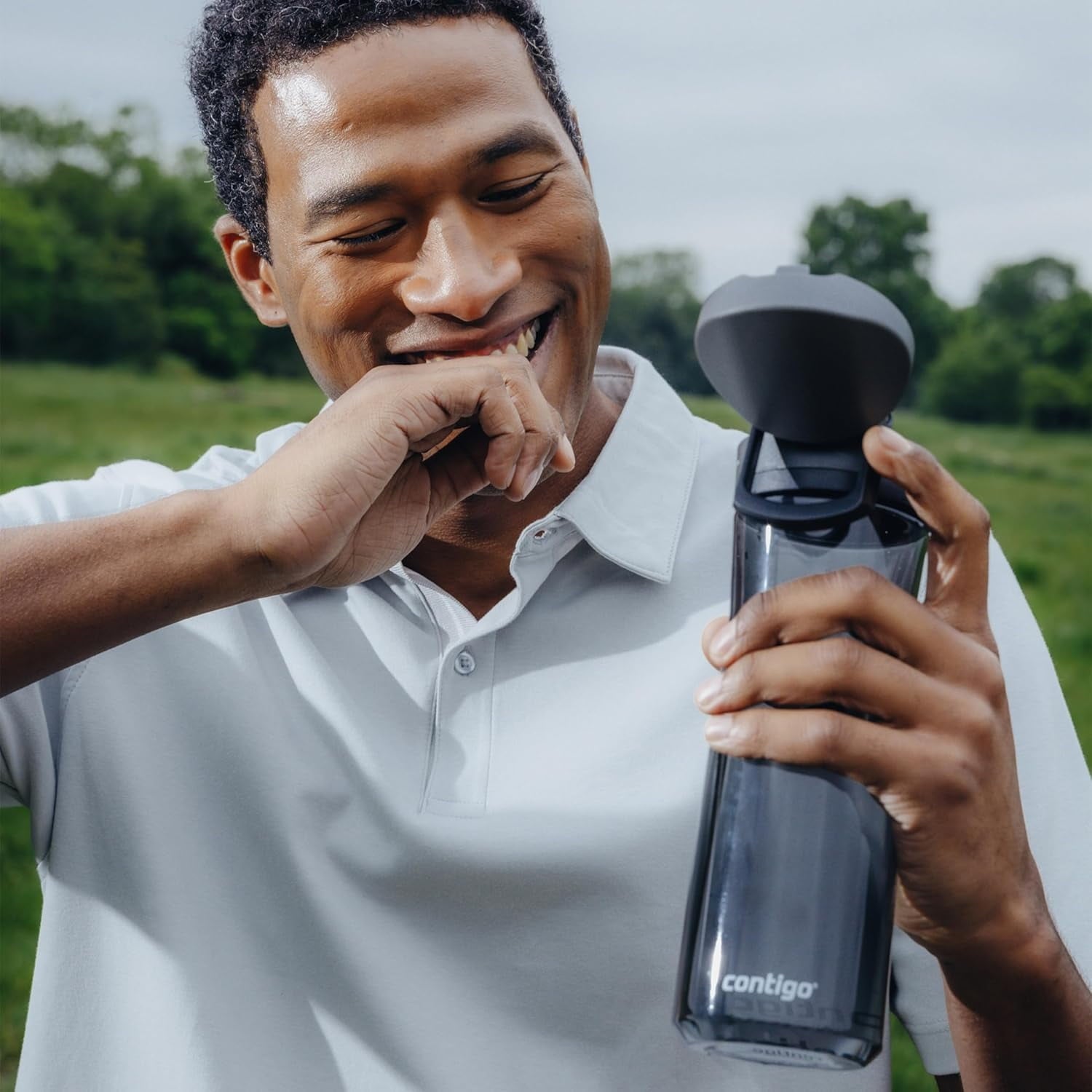 Contigo - Water Bottle with Leak-Proof and Locking Lid, BPA Free, 709ml Capacity, Black - Pick 801