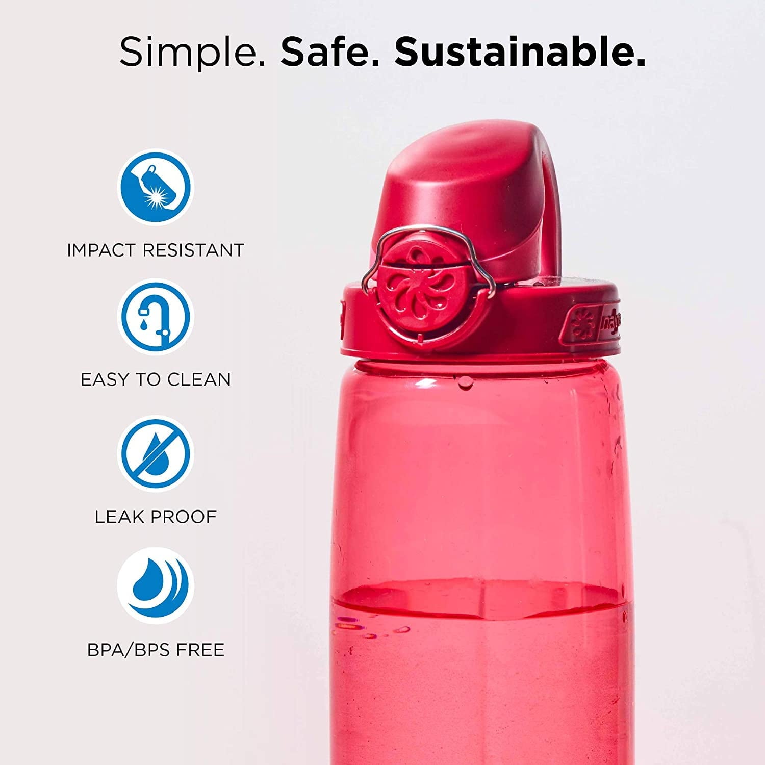 Nalgene Tritan OTF Water Bottle: 24oz, Glacial Blue - Pick 454