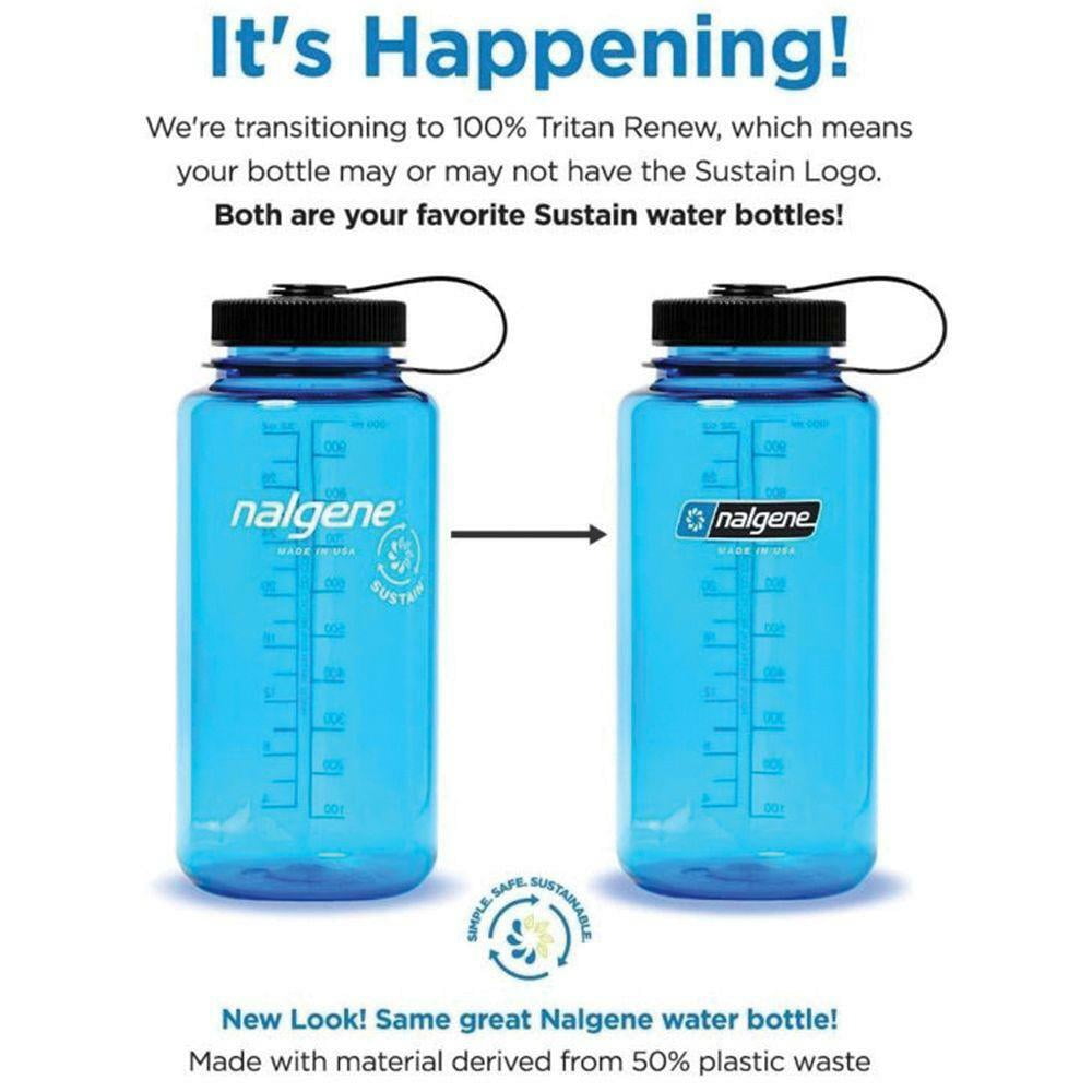 Nalgene Tritan OTF Water Bottle: 24oz, Glacial Blue - Pick 454