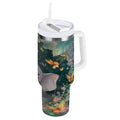 40 oz Insulated Stainless Steel Tumbler Double Wall Stainless Steel Tumbler with 2-Way Drinking Cute Elephant - Pick 376