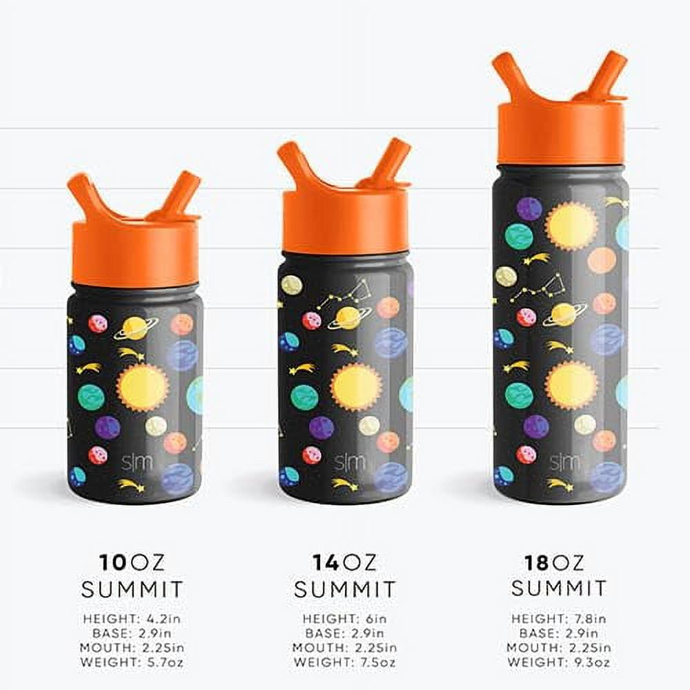 Simple Modern CoComelon Kids Water Bottle with Straw Lid | Insulated Stainless Steel Reusable Tumbler for Toddlers, Girls | Summit Collection | 14oz, CoComelon Pink Melon - Pick 232