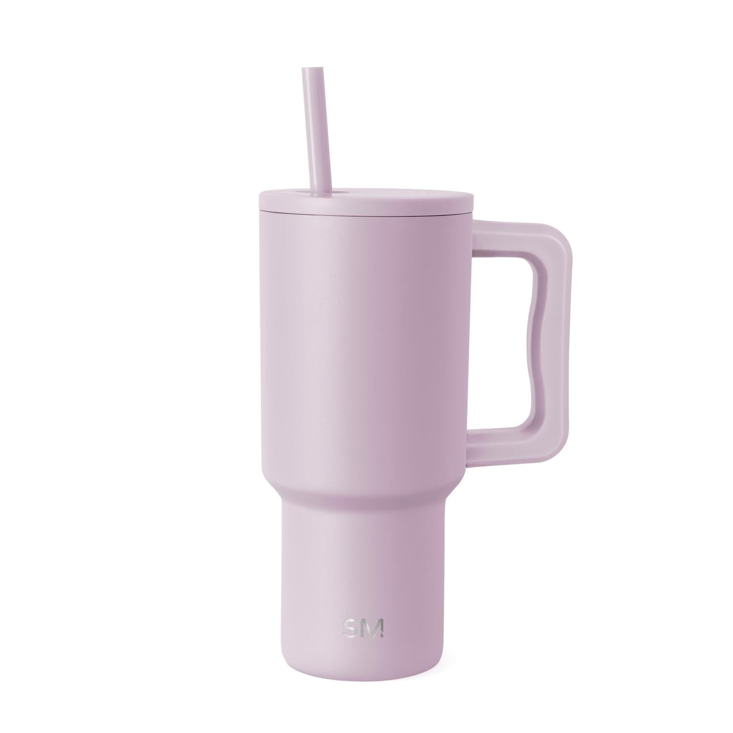 Simple Modern 30 fl oz Insulated Stainless Steel Trek Tumbler with Straw Lid | Seaglass Sage and Cream Checkmate - Pick 125