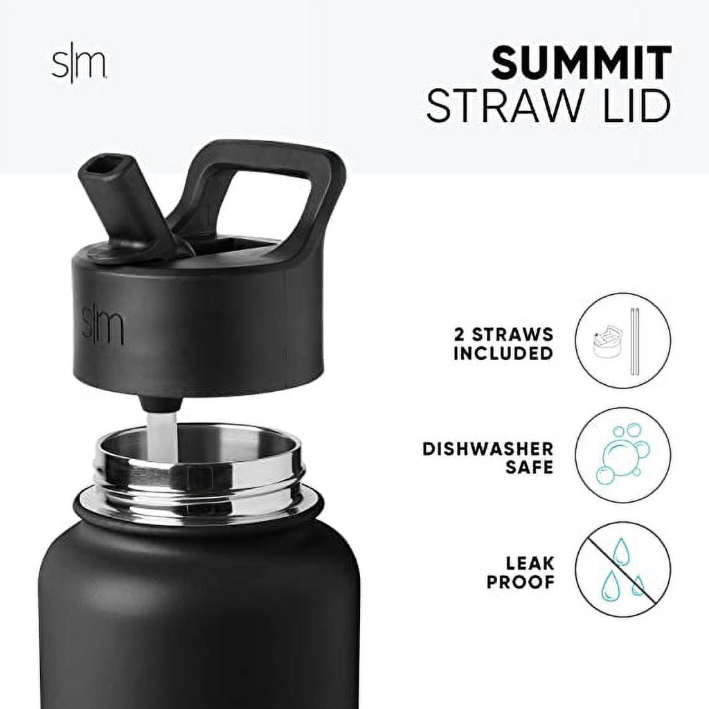 Simple Modern Summit Water Bottle Straw Lid Vacuum Insulated Stainless Steel Bottle | 14 fl oz - Pick 228