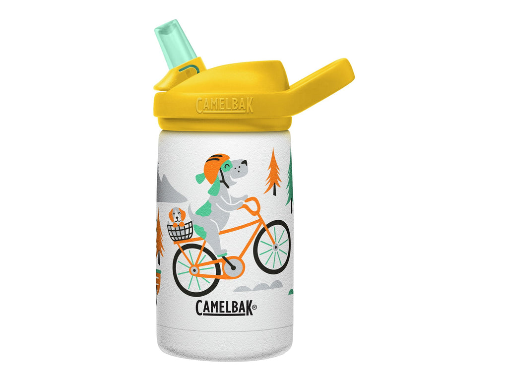 CamelBak Eddy+ Kids - Water bottle - Size 4.25 in x 2.91 in - Height 6.5 in - 12 fl.oz - biking dogs - Pick 382