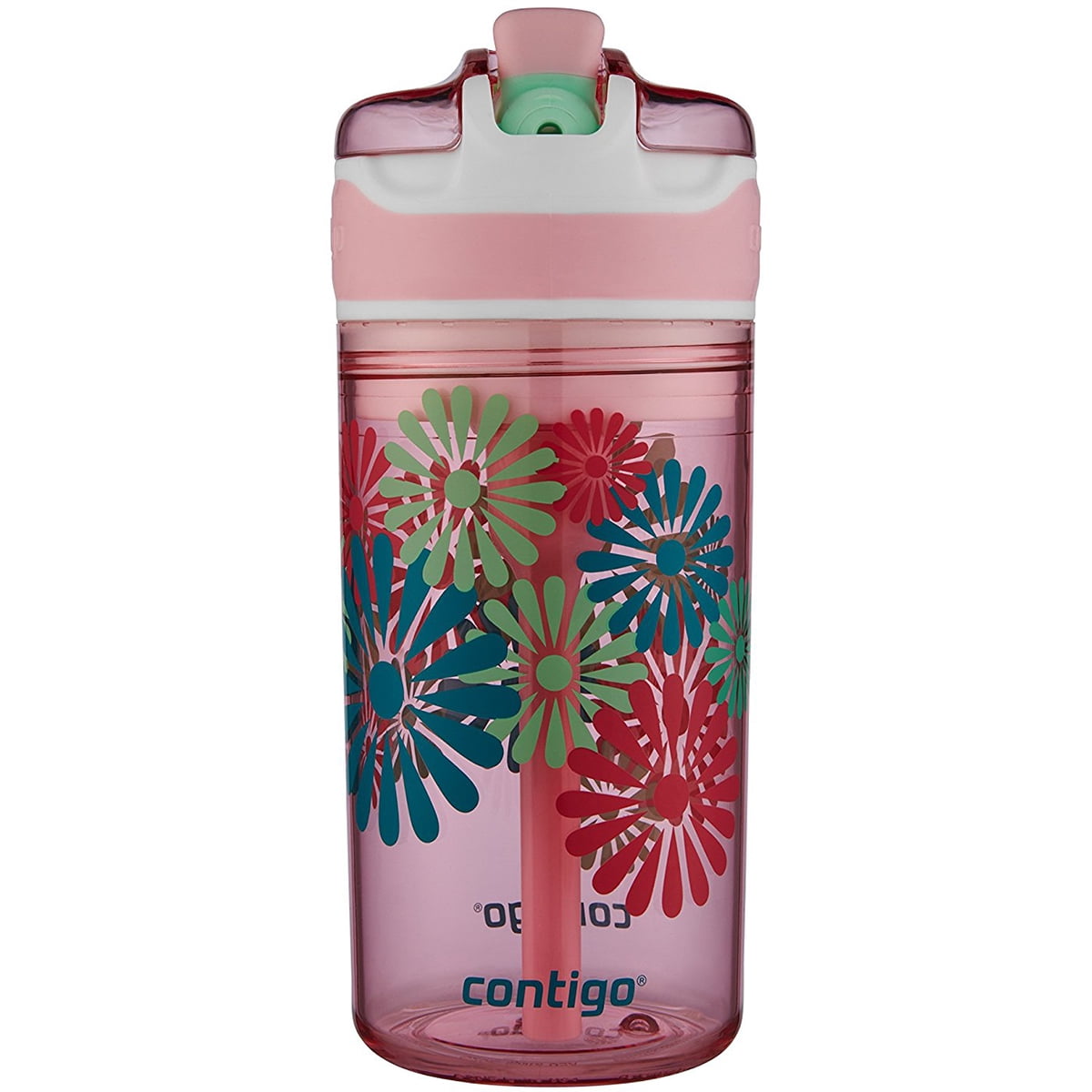 Contigo 13 oz. Kid's Snack Hero Drink Tumbler - Ballet Slipper Pink with Flowers - Pick 651