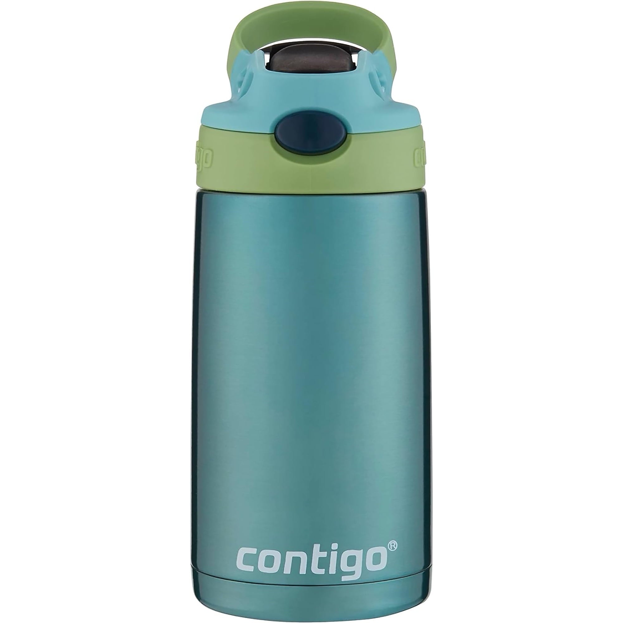Contigo Kid's 13 oz. AutoSpout Straw Water Bottle - Stainless Steel/Azalea/Pansy - Pick 160