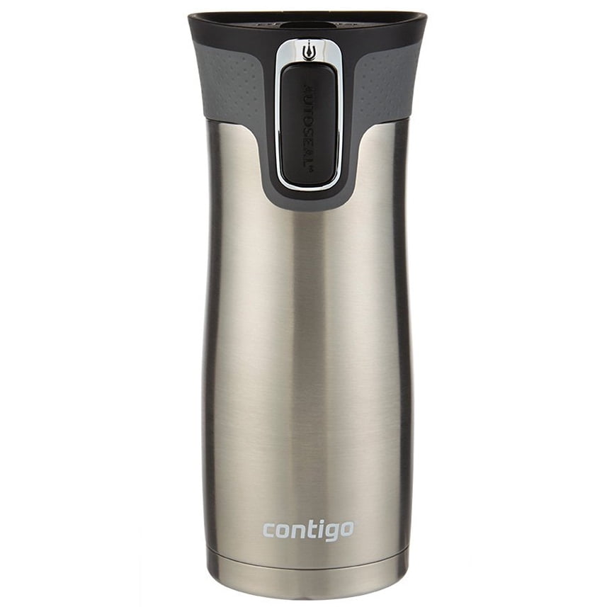 Contigo AUTOSEAL West Loop 2.0 Travel Mug, 16 oz., Stainless Steel with Black Button - Pick 605